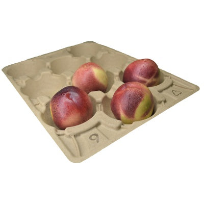 Biodegradable paper pulp dry pressing 9 holes fruit tray