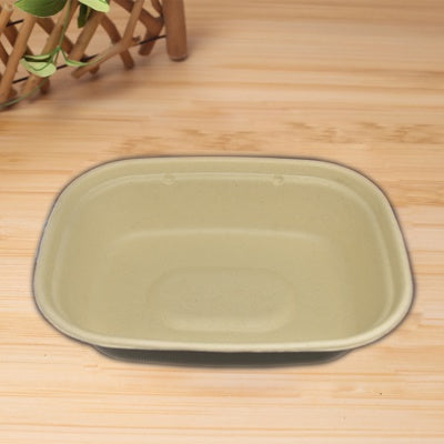 Biodegradable bagasse rectangle fruit tray 8.8*6.7 inch