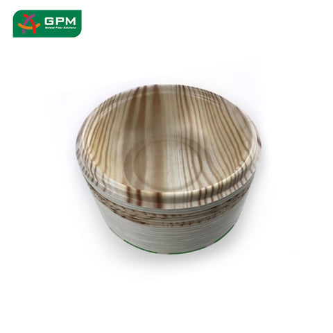 Sugarcane 100% biodegradable pulp food bowl 24oz with PE lamination